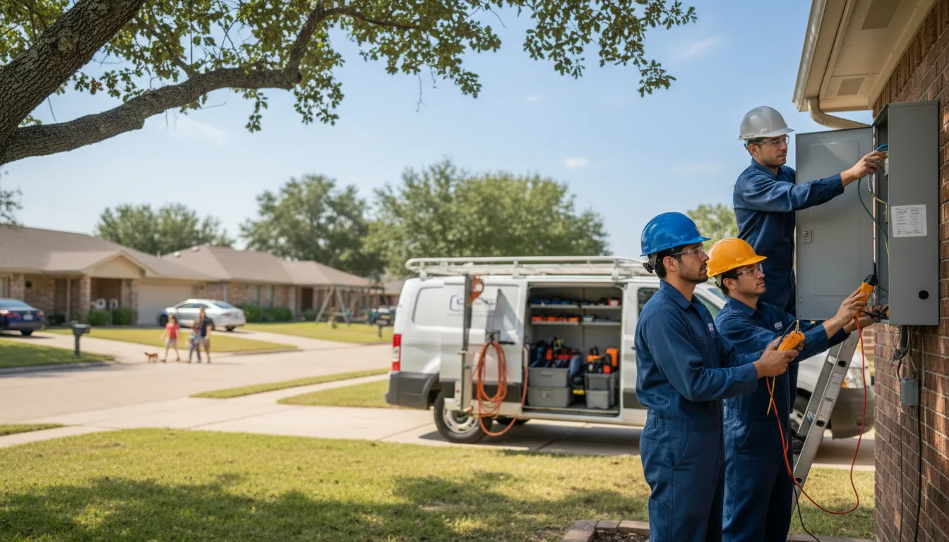 Certified electrician providing emergency electrical services in Pineland, TX
